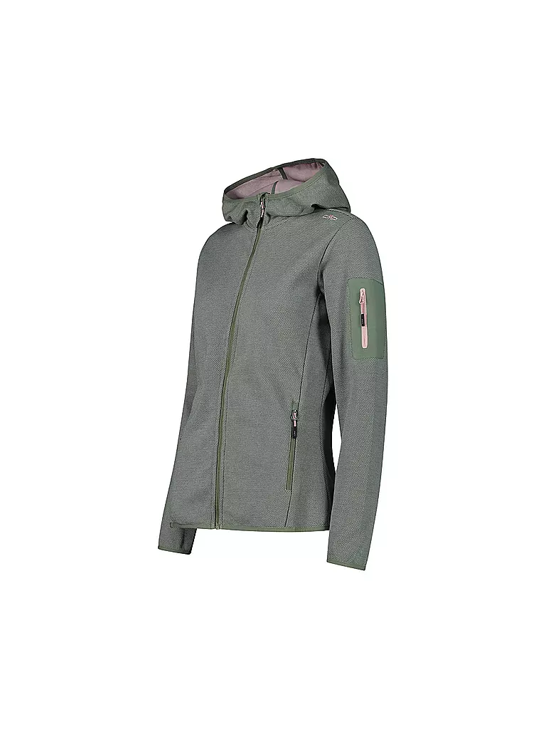 CMP Damen Fleecejacke Knit Tech dunkelgrün